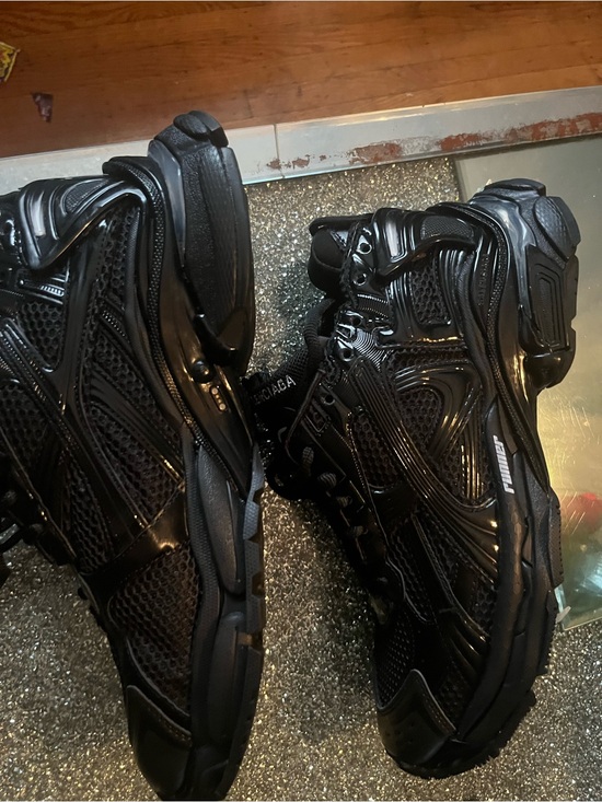 Balenciaga Black Led Runner Sneakers main image 6